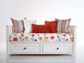 Canapé lit - Bois - 198 x 94 x 88 cm - Blanc - Style cottage contemporain